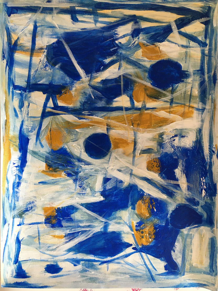 Abstract Acrylic Painting